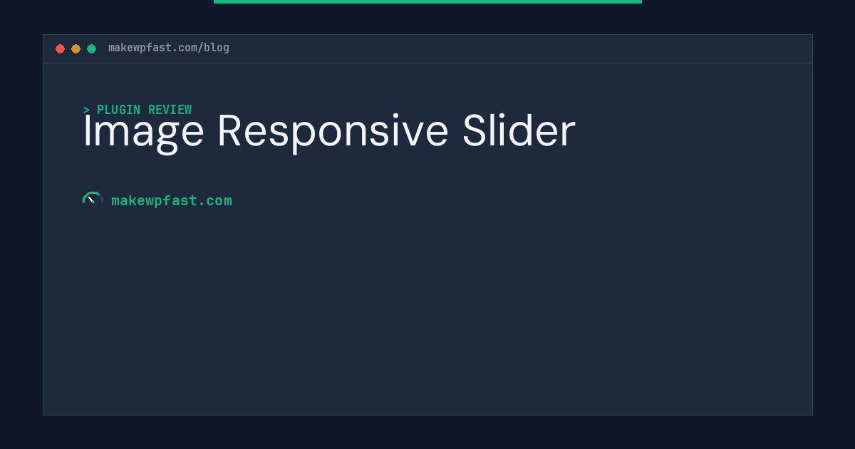 Image Responsive Slider - MakeWPFast