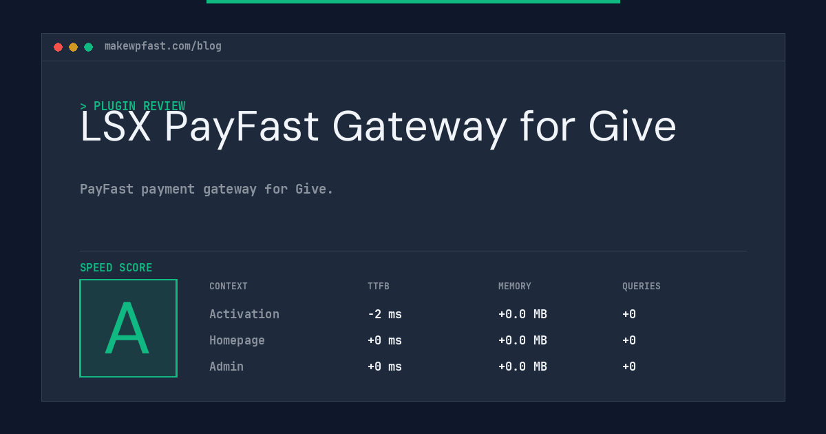 LSX PayFast Gateway for Give - MakeWPFast