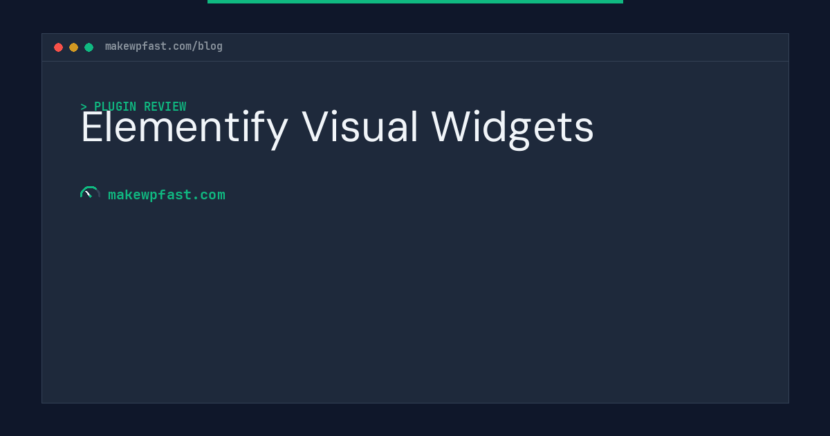 Elementify Visual Widgets - MakeWPFast