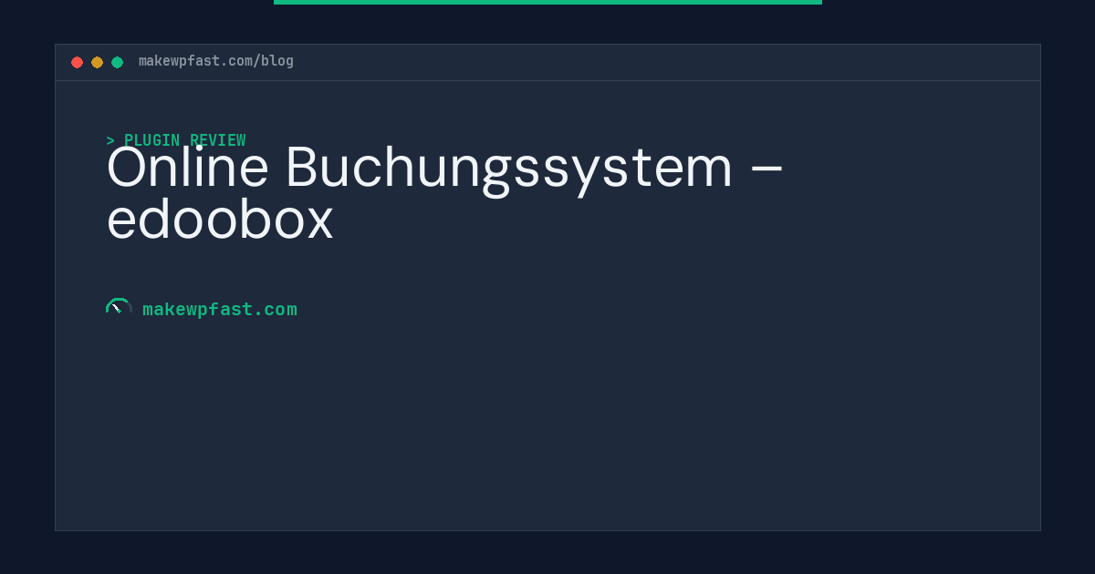 Online Buchungssystem – edoobox - MakeWPFast
