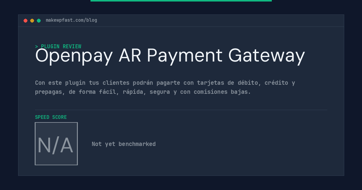 Openpay AR Payment Gateway - MakeWPFast