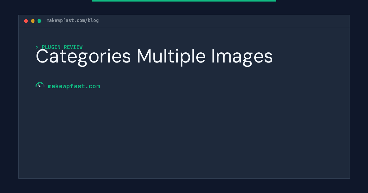 Categories Multiple Images - MakeWPFast