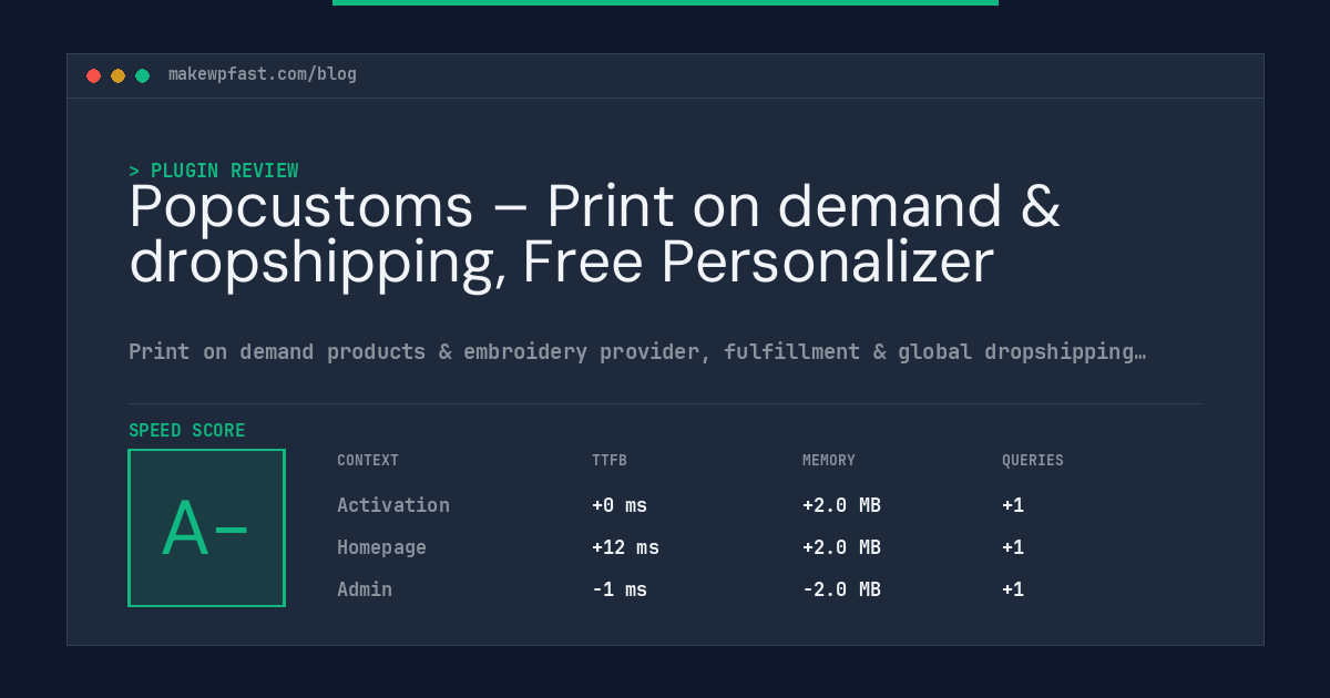 Popcustoms – Print on demand & dropshipping, Free Personalizer - MakeWPFast