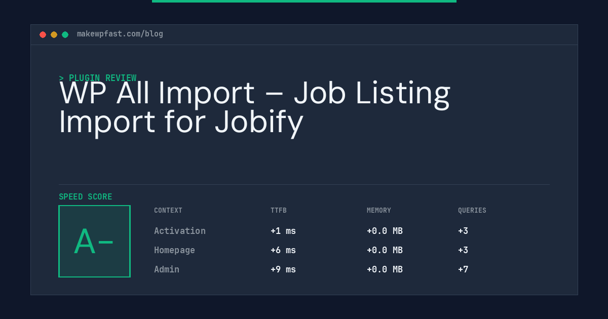 WP All Import – Job Listing Import for Jobify - MakeWPFast