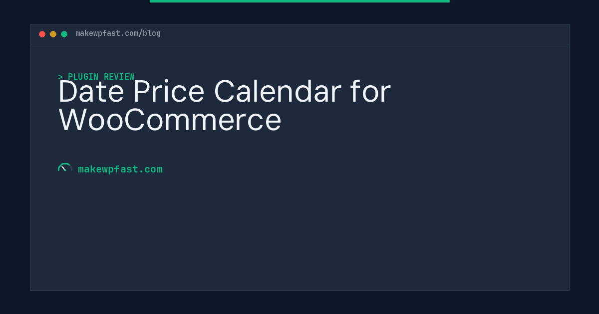 Date Price Calendar for WooCommerce - MakeWPFast