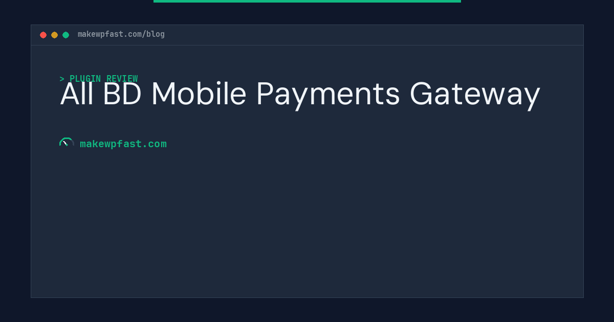 All BD Mobile Payments Gateway - MakeWPFast