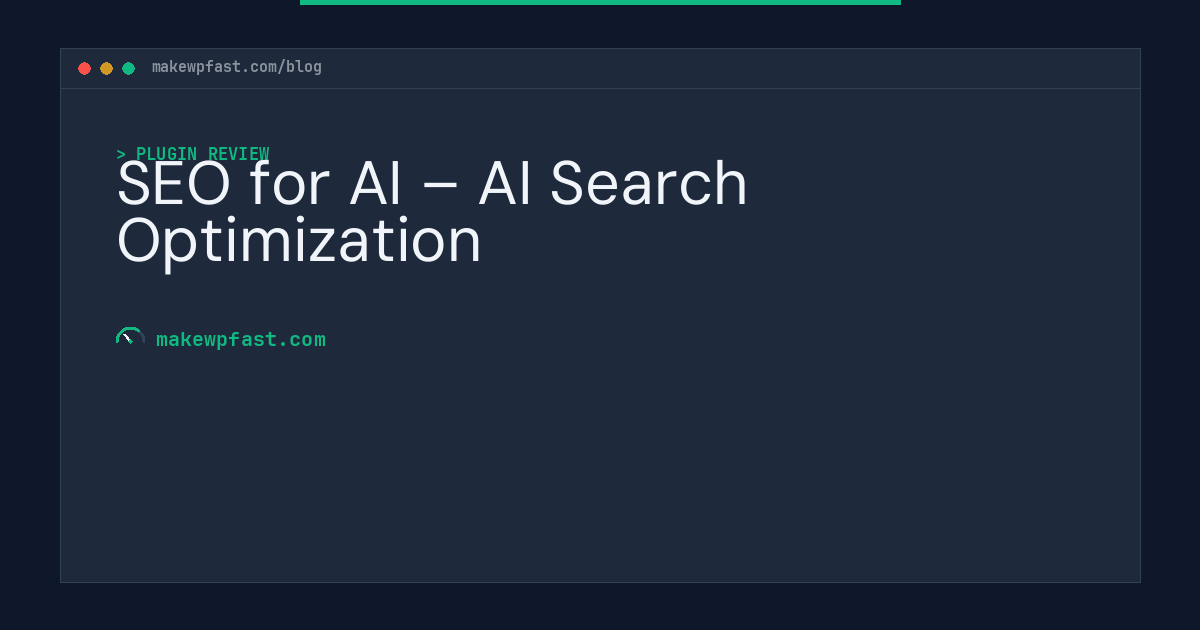 SEO for AI – AI Search Optimization - MakeWPFast