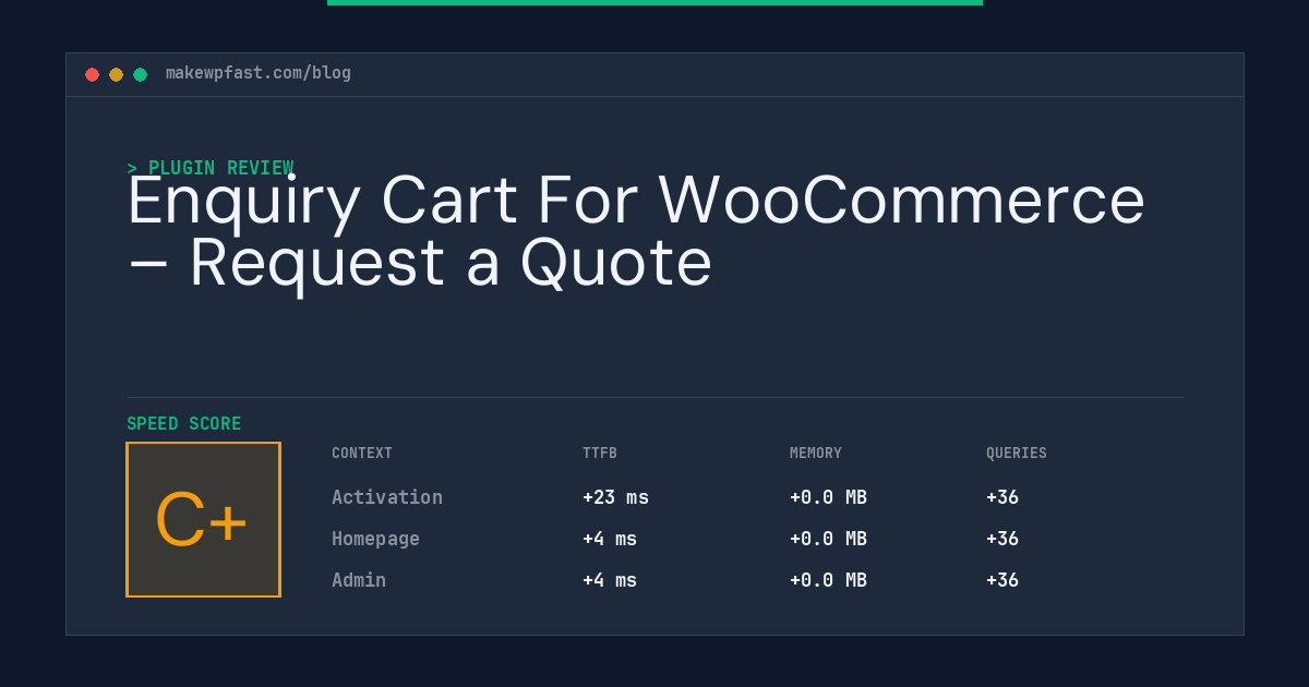 Enquiry Cart For WooCommerce – Request a Quote - MakeWPFast