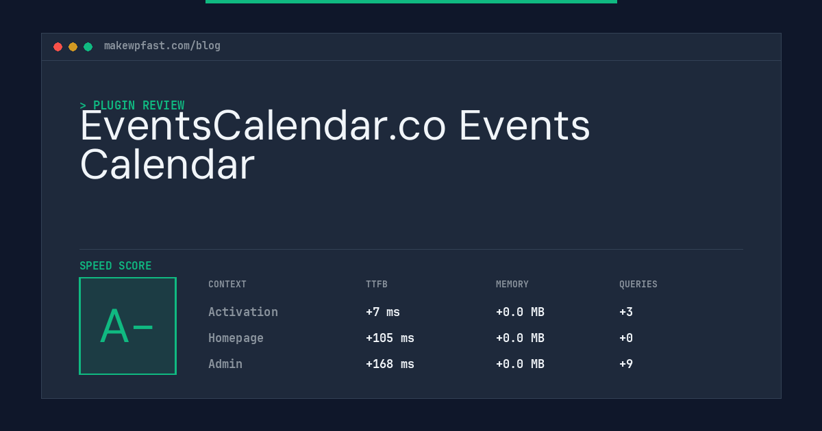 EventsCalendar.co Events Calendar - MakeWPFast
