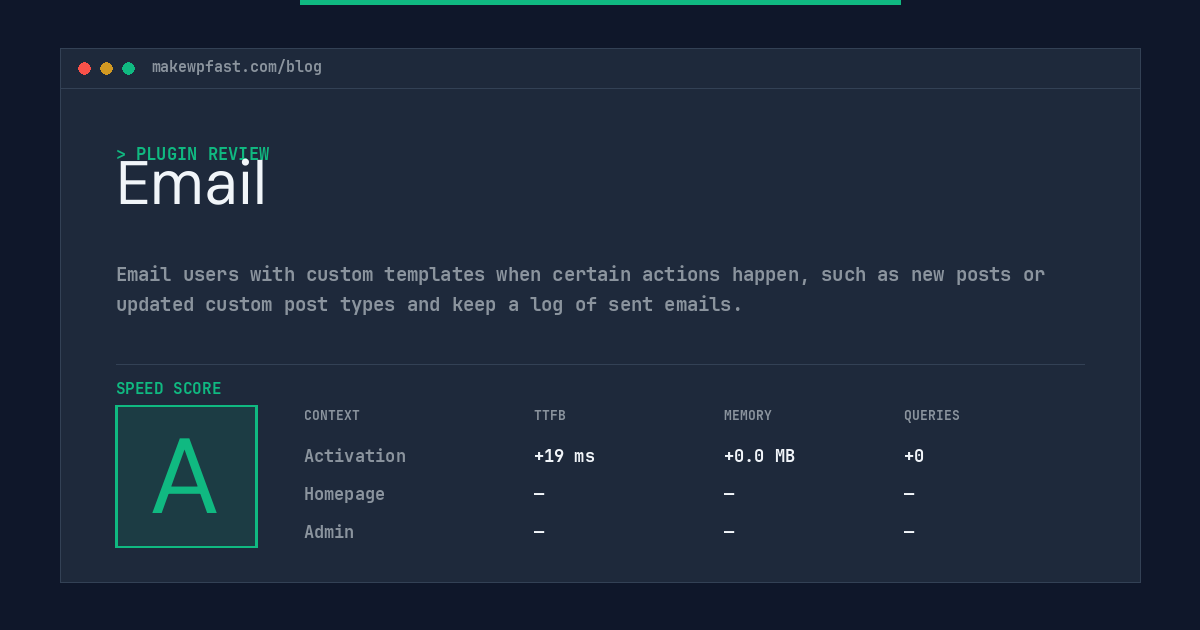 Email - MakeWPFast