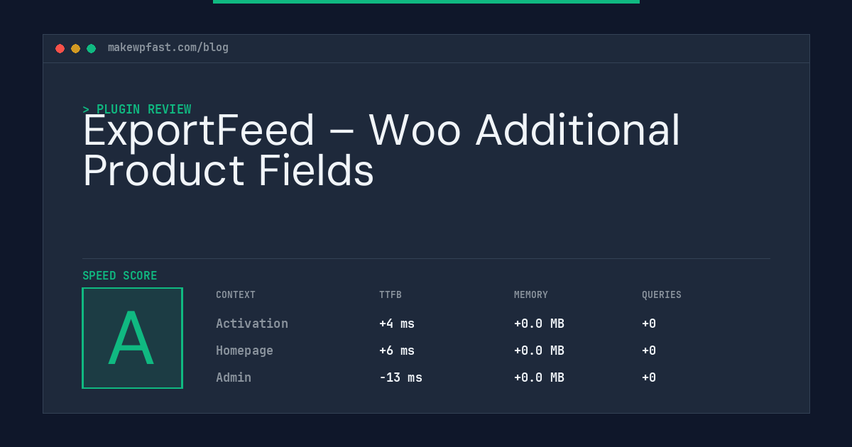 ExportFeed – Woo Additional Product Fields - MakeWPFast
