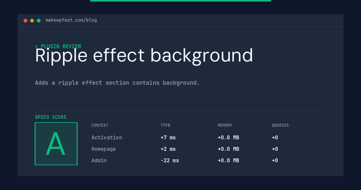 Ripple effect background - MakeWPFast