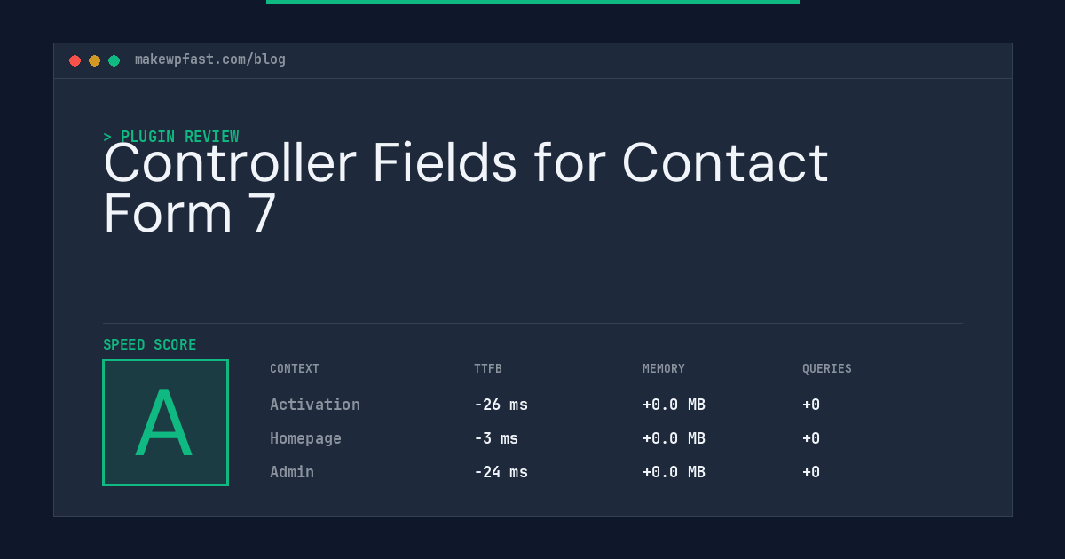 Controller Fields for Contact Form 7 - MakeWPFast