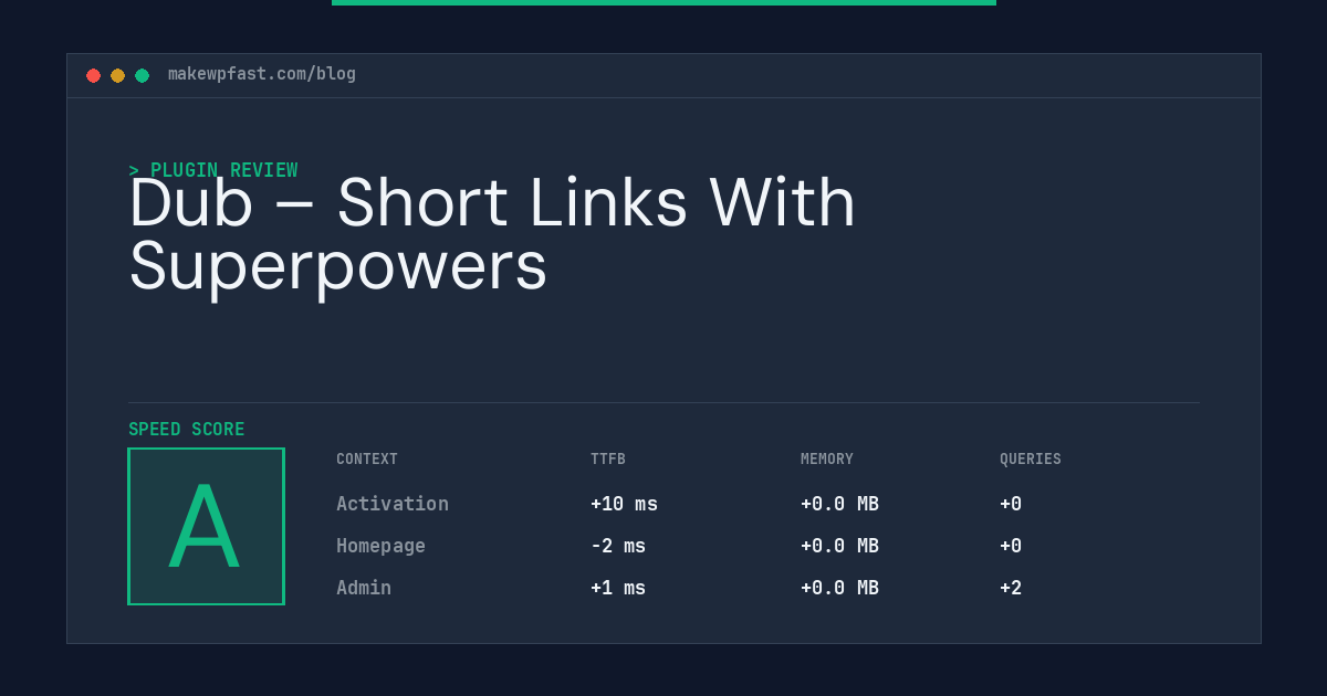 Dub – Short Links With Superpowers - MakeWPFast