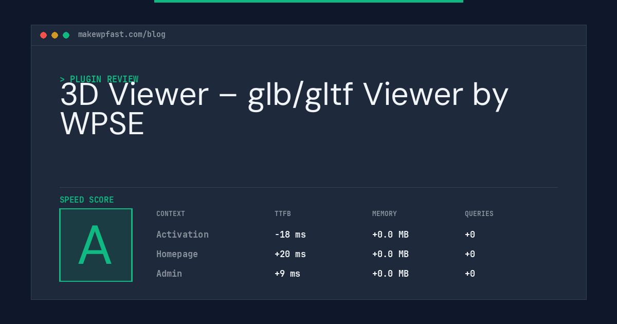 3D Viewer – glb/gltf Viewer by WPSE - MakeWPFast