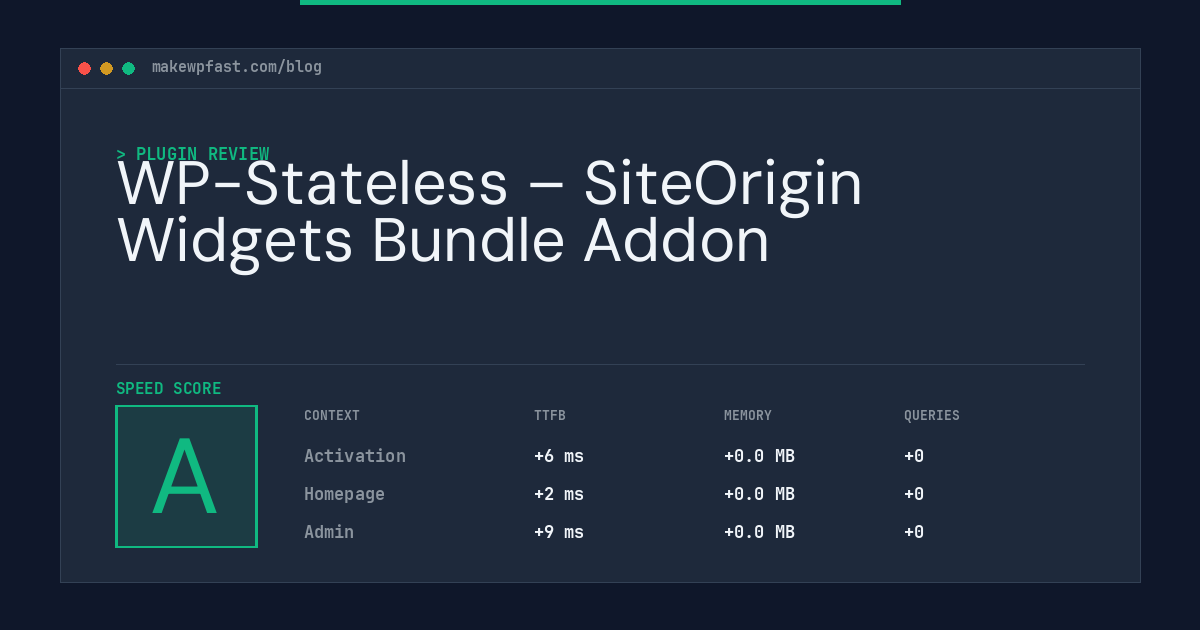 WP-Stateless – SiteOrigin Widgets Bundle Addon - MakeWPFast