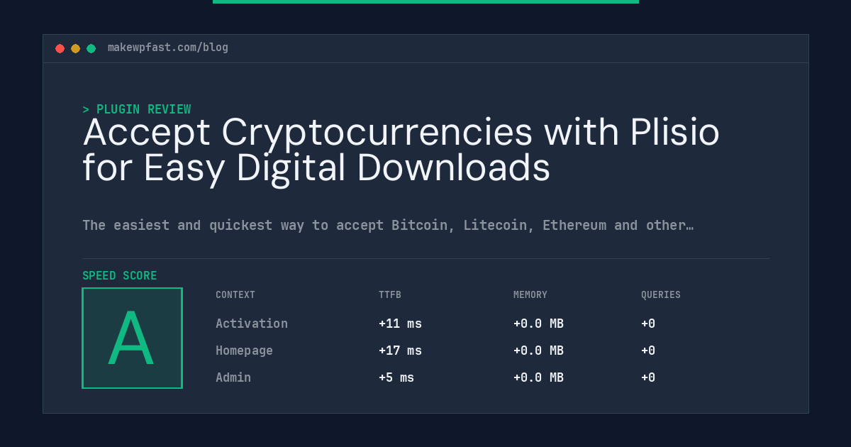 Accept Cryptocurrencies with Plisio for Easy Digital Downloads - MakeWPFast