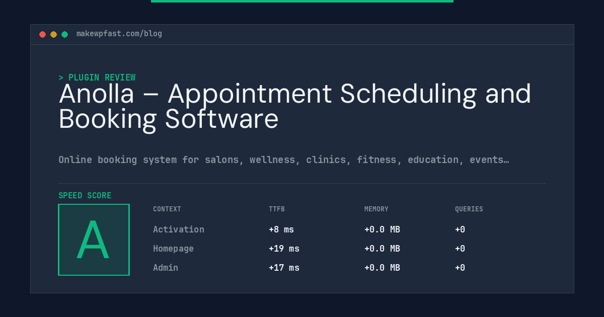 Anolla – Appointment Scheduling and Booking Software - MakeWPFast