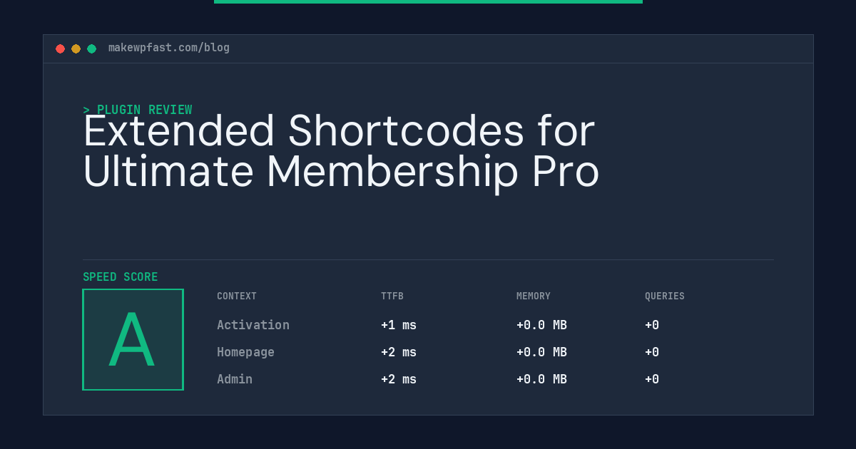 Extended Shortcodes for Ultimate Membership Pro - MakeWPFast