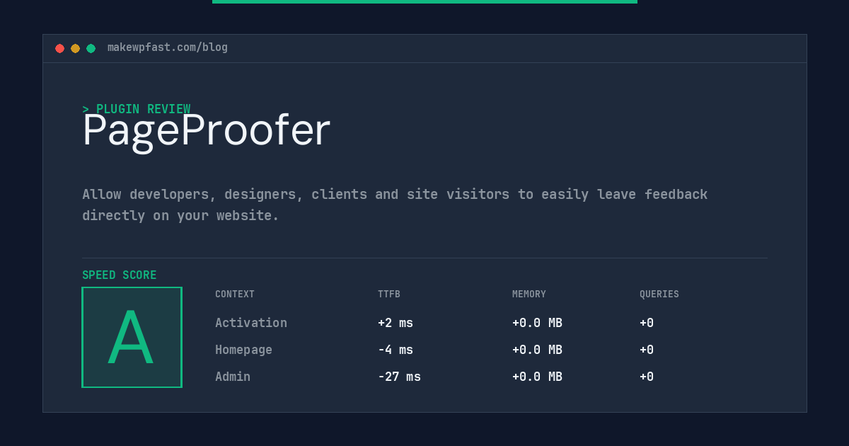 PageProofer - MakeWPFast