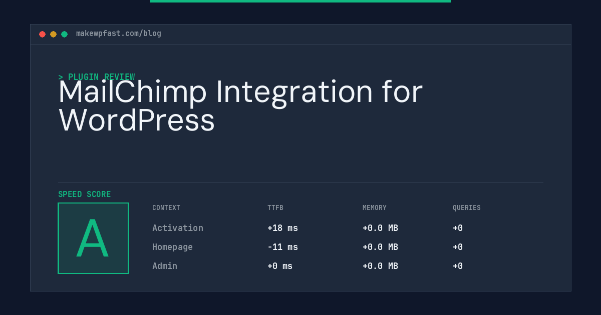 MailChimp Integration for WordPress - MakeWPFast
