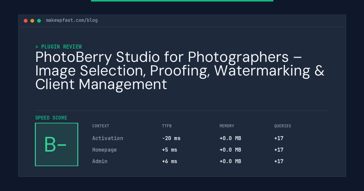 PhotoBerry Studio for Photographers – Image Selection, Proofing, Watermarking & Client Management - MakeWPFast