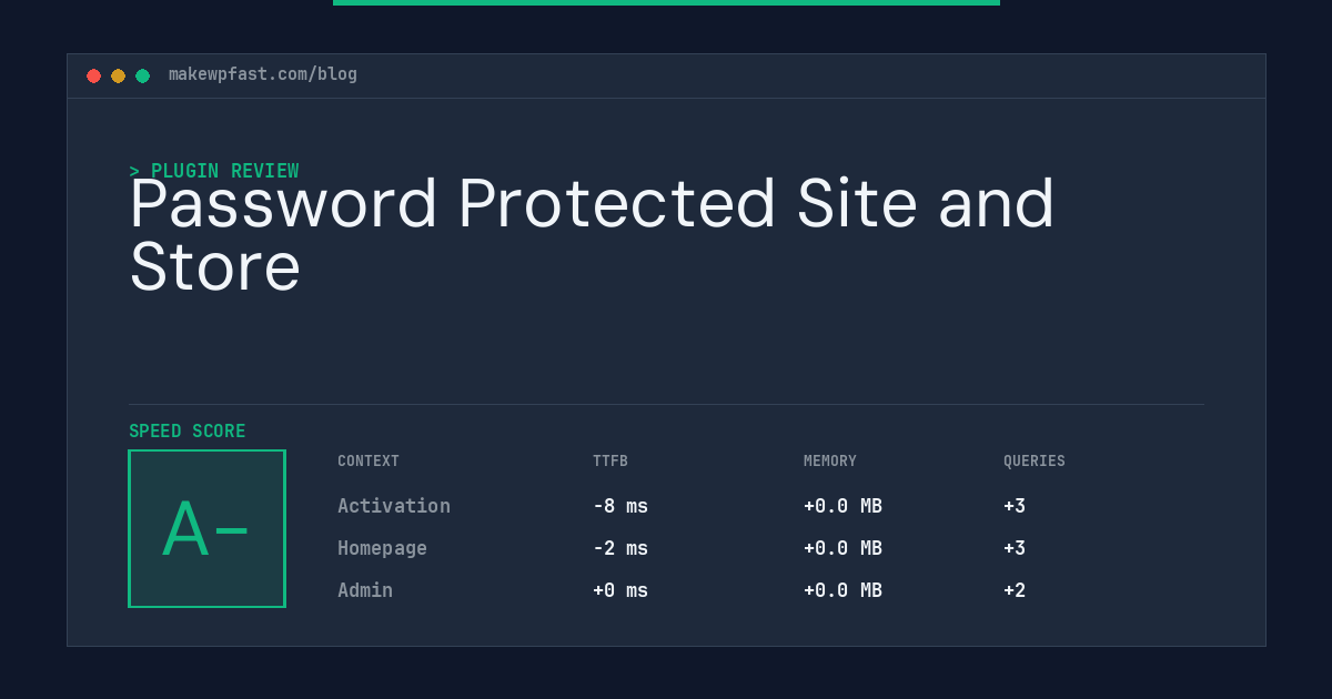 Password Protected Site and Store - MakeWPFast