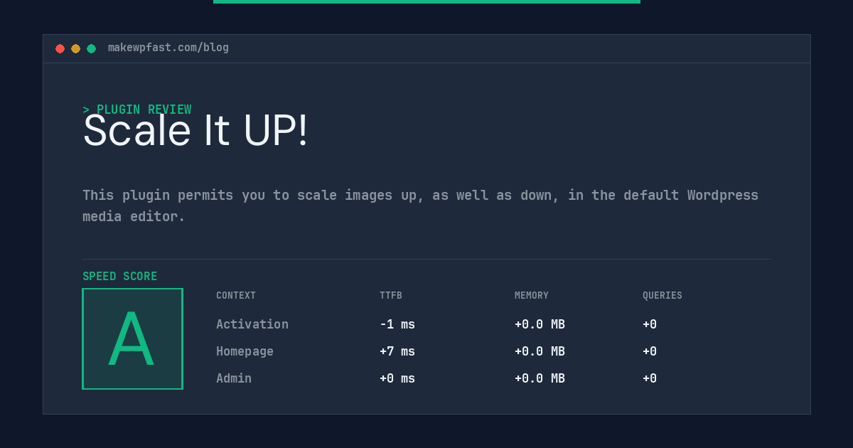 Scale It UP! - MakeWPFast
