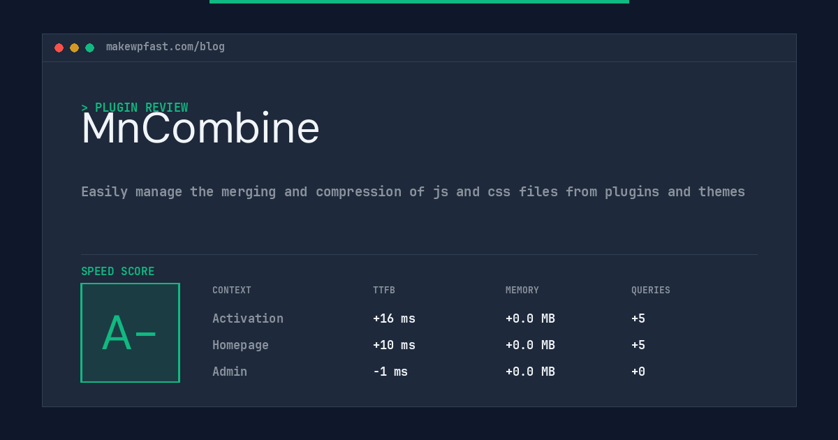 MnCombine - MakeWPFast