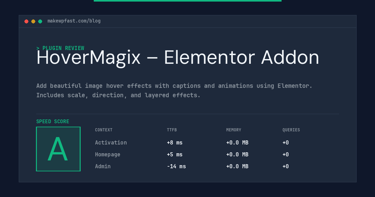 HoverMagix – Elementor Addon - MakeWPFast
