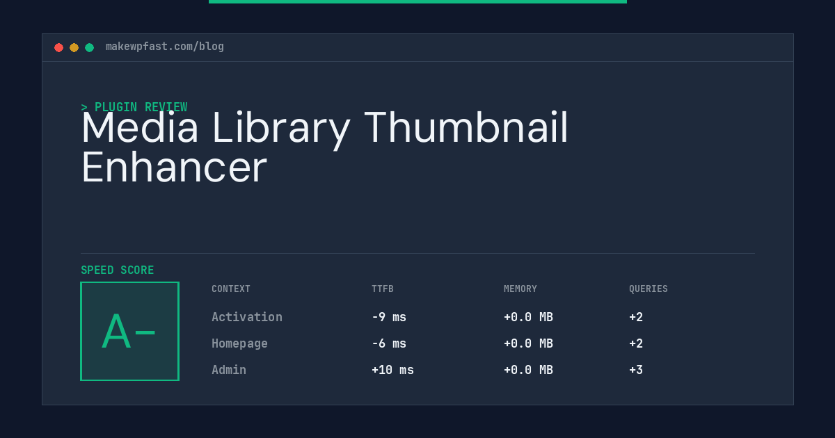 Media Library Thumbnail Enhancer - MakeWPFast