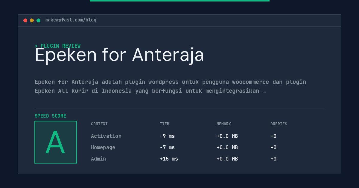 Epeken for Anteraja - MakeWPFast