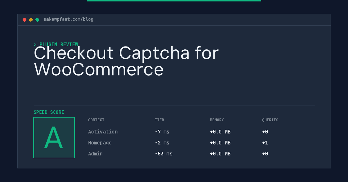 Checkout Captcha for WooCommerce - MakeWPFast