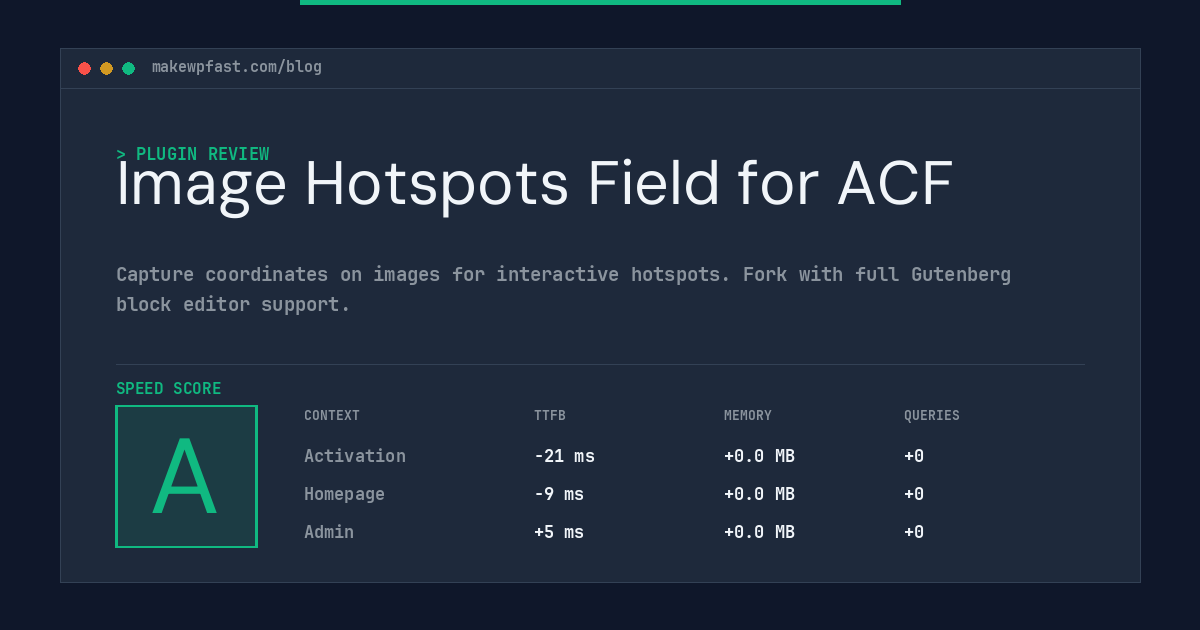Image Hotspots Field for ACF - MakeWPFast