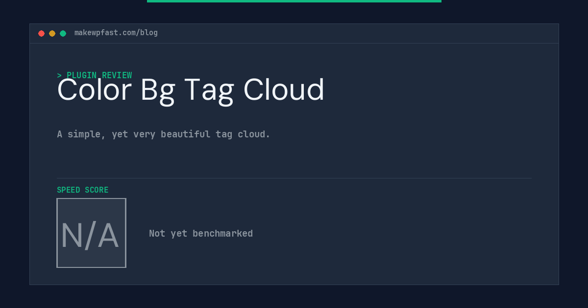 Color Bg Tag Cloud - MakeWPFast