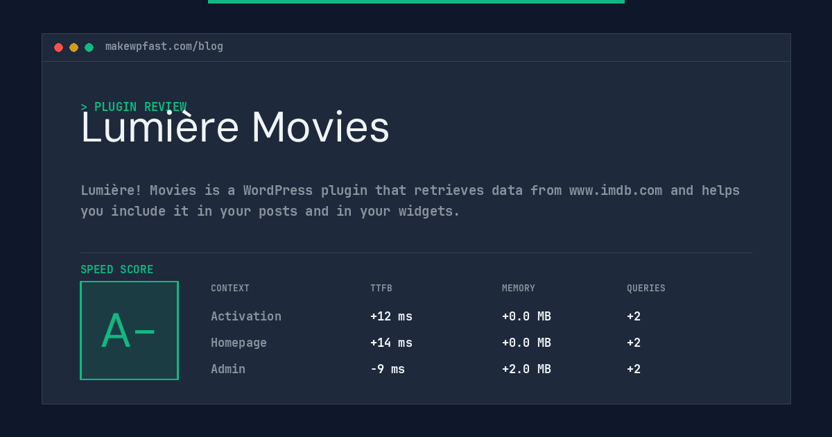Lumière Movies - MakeWPFast