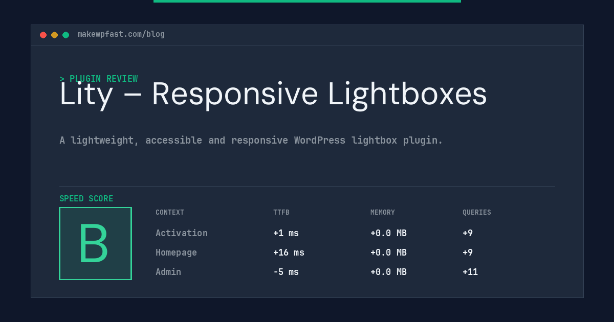 Lity – Responsive Lightboxes - MakeWPFast