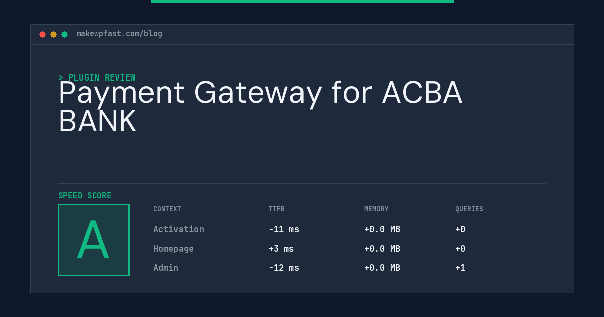Payment Gateway for ACBA BANK - MakeWPFast