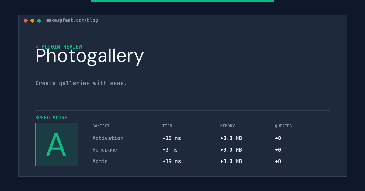 Photogallery - MakeWPFast