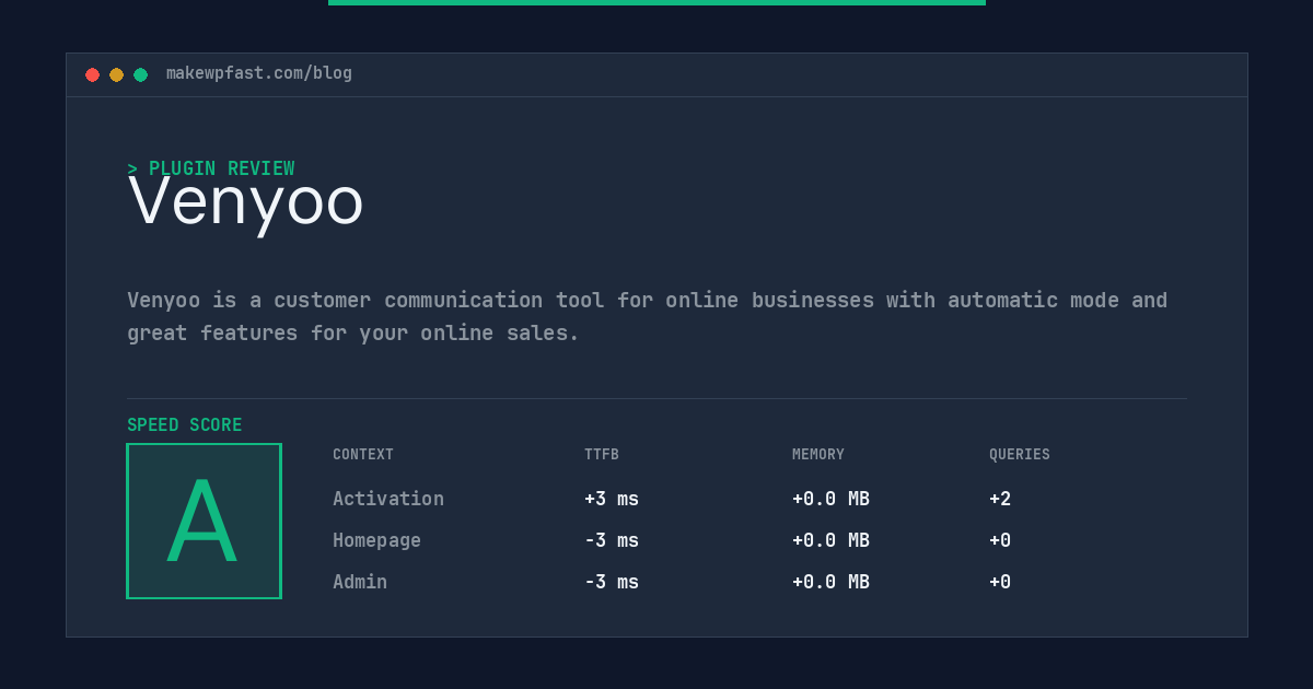 Venyoo - MakeWPFast