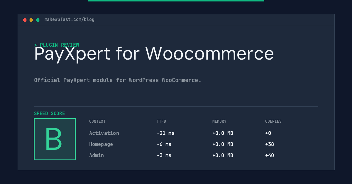 PayXpert for Woocommerce - MakeWPFast