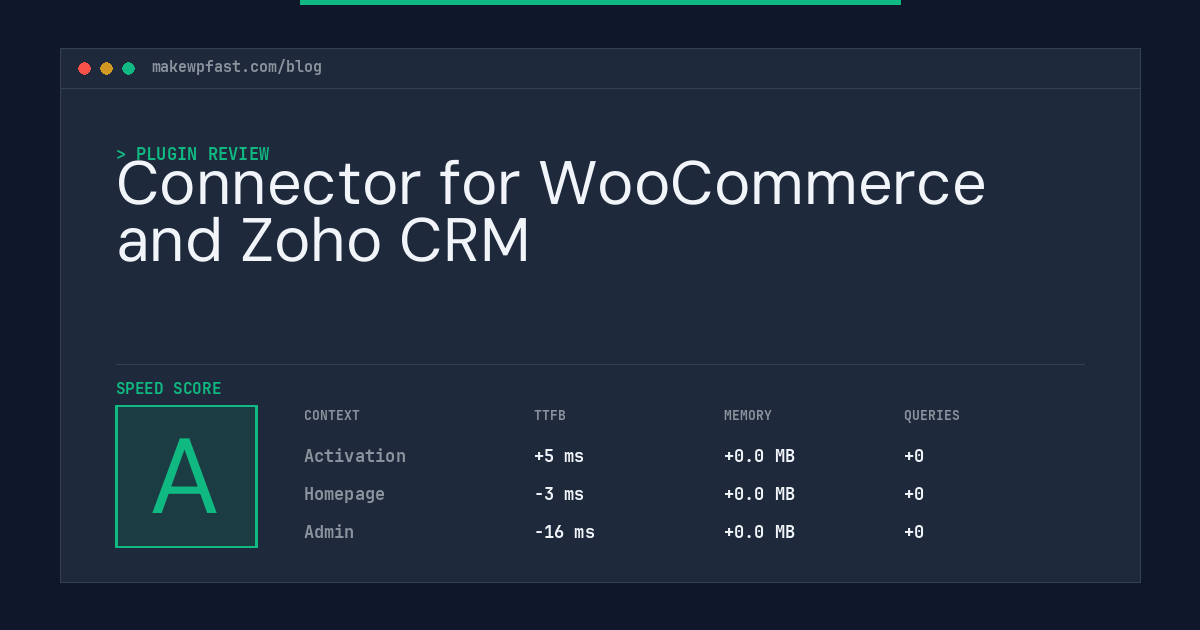 Connector for WooCommerce and Zoho CRM - MakeWPFast