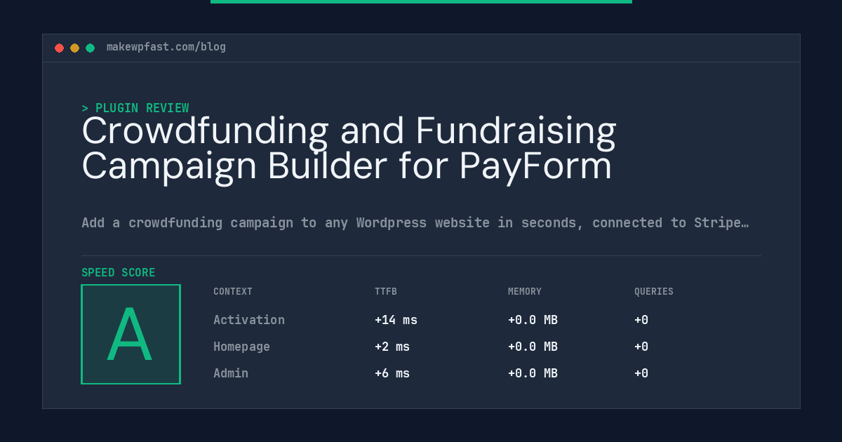 Crowdfunding and Fundraising Campaign Builder for PayForm - MakeWPFast