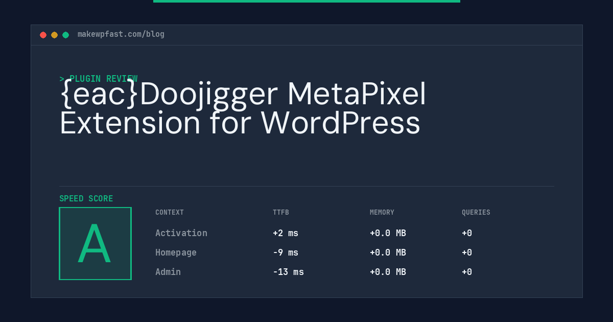 {eac}Doojigger MetaPixel Extension for WordPress - MakeWPFast