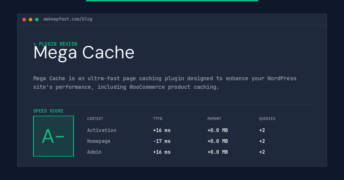 Mega Cache - MakeWPFast