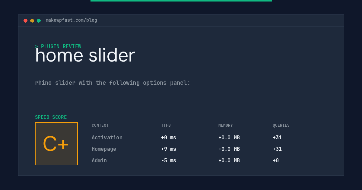 home slider - MakeWPFast