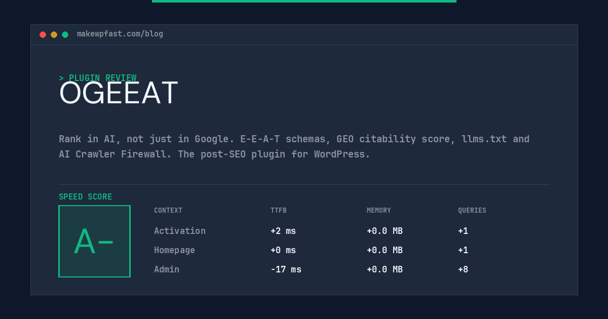 OGEEAT - MakeWPFast