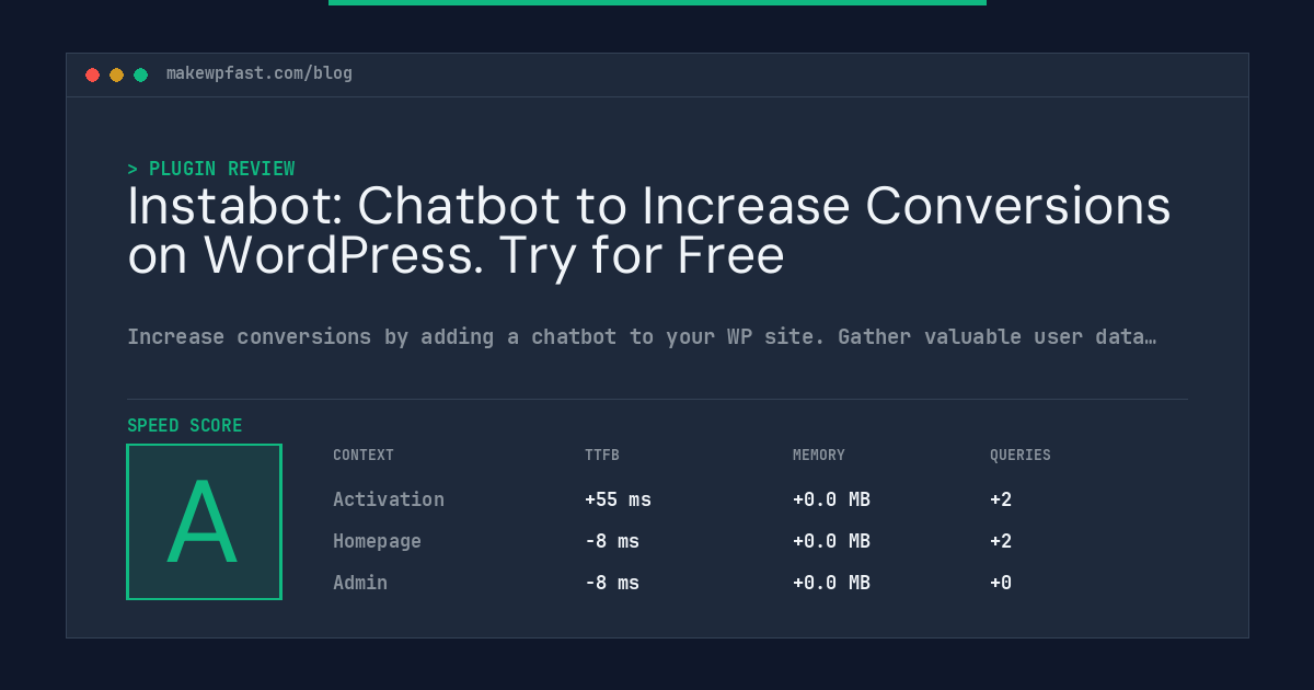 Instabot: Chatbot to Increase Conversions on WordPress. Try for Free - MakeWPFast
