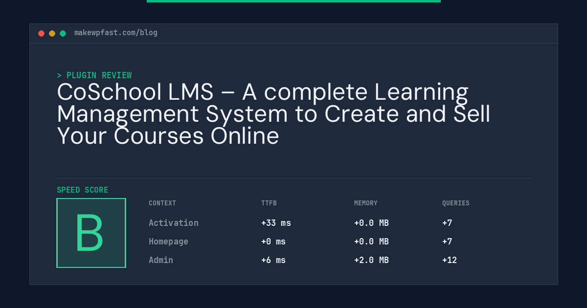 CoSchool LMS – A complete Learning Management System to Create and Sell Your Courses Online - MakeWPFast