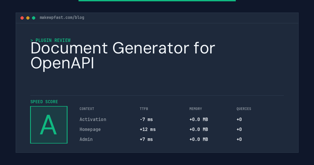 Document Generator for OpenAPI - MakeWPFast